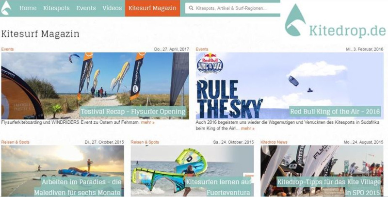 Kitedrop.de is our new cooperation partner